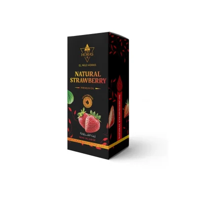 Horas Premium Strawberry Oil for skin and hair care, helping nourish, soften, and enhance natural glow and shine.